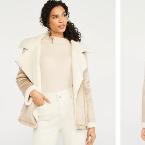 Women's Tan Shearling Jacket